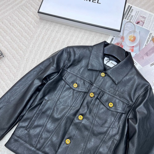 Cheap MIU MIU Jackets Long Sleeved For Women #1264054 Replica Wholesale [$125.00 USD] [ITEM#1264054] on Replica MIU MIU Jackets