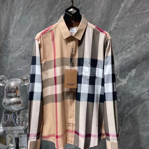 Cheap Burberry Shirts Long Sleeved For Men #1264091 Replica Wholesale [$42.00 USD] [ITEM#1264091] on Replica Burberry Shirts