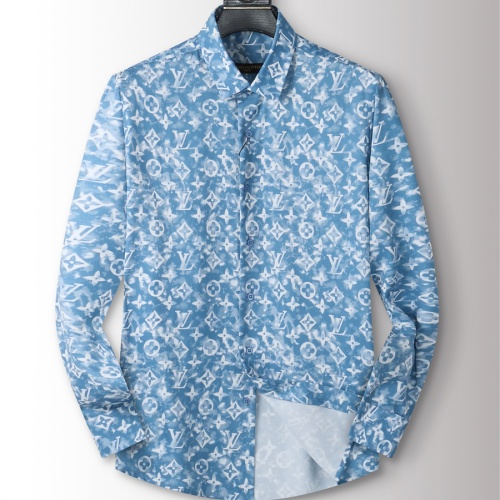 Cheap Louis Vuitton LV Shirts Long Sleeved For Men #1264097 Replica Wholesale [$40.00 USD] [ITEM#1264097] on Replica Louis Vuitton LV Shirts