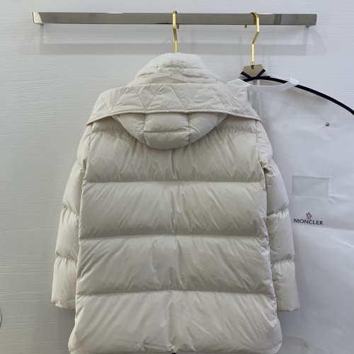 Cheap Moncler Down Feather Coat Long Sleeved For Women #1264265 Replica Wholesale [$314.05 USD] [ITEM#1264265] on Replica Moncler Down Feather Coat