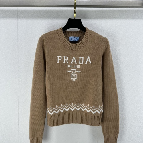 Cheap Prada Sweater Long Sleeved For Women #1264335 Replica Wholesale [$92.00 USD] [ITEM#1264335] on Replica Prada Sweater