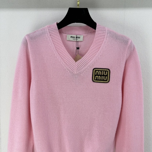 Cheap MIU MIU Sweater Long Sleeved For Women #1264342 Replica Wholesale [$85.00 USD] [ITEM#1264342] on Replica MIU MIU Sweater