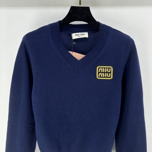 Cheap MIU MIU Sweater Long Sleeved For Women #1264343 Replica Wholesale [$85.00 USD] [ITEM#1264343] on Replica MIU MIU Sweater