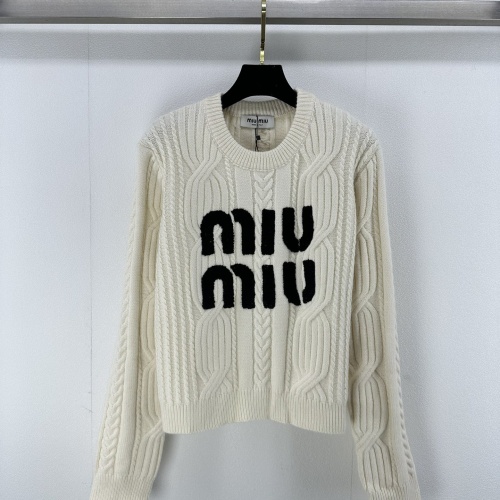 Cheap MIU MIU Sweater Long Sleeved For Women #1264347 Replica Wholesale [$96.00 USD] [ITEM#1264347] on Replica MIU MIU Sweater