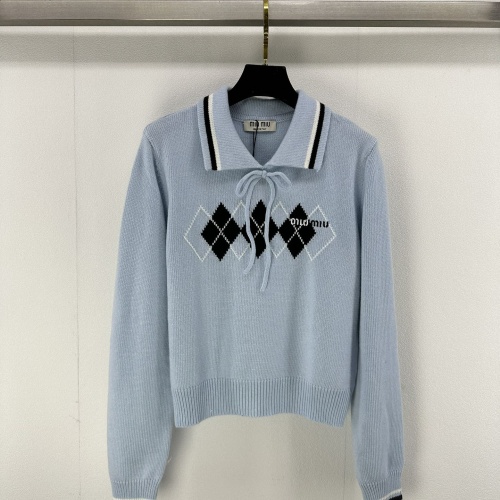 Cheap MIU MIU Sweater Long Sleeved For Women #1264353 Replica Wholesale [$96.00 USD] [ITEM#1264353] on Replica MIU MIU Sweater