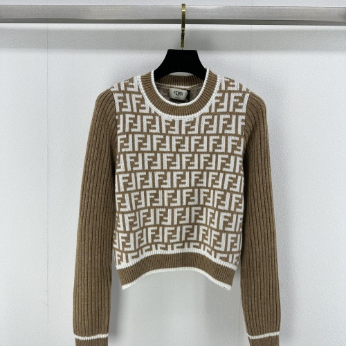 Cheap Fendi Sweaters Long Sleeved For Women #1264363 Replica Wholesale [$92.00 USD] [ITEM#1264363] on Replica Fendi Sweaters