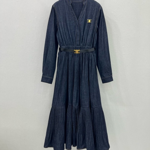 Cheap Celine Dresses Long Sleeved For Women #1264419 Replica Wholesale [$130.00 USD] [ITEM#1264419] on Replica Celine Dresses