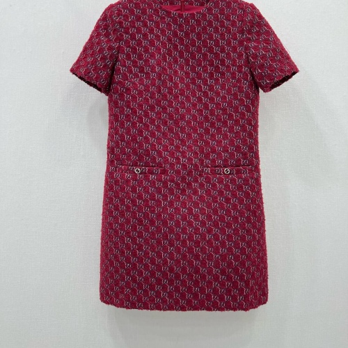 Cheap Gucci Dresses Short Sleeved For Women #1264424 Replica Wholesale [$132.00 USD] [ITEM#1264424] on Replica Gucci Dresses