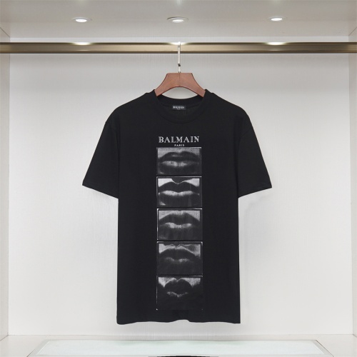 Cheap Balmain T-Shirts Short Sleeved For Unisex #1264469 Replica Wholesale [$34.00 USD] [ITEM#1264469] on Replica Balmain T-Shirts