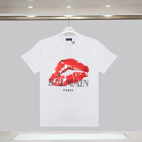 Cheap Balmain T-Shirts Short Sleeved For Unisex #1264470 Replica Wholesale [$32.00 USD] [ITEM#1264470] on Replica Balmain T-Shirts