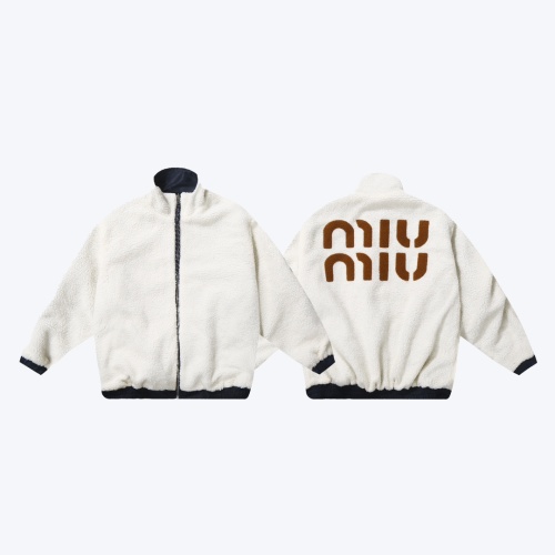 Cheap MIU MIU Coat Long Sleeved For Unisex #1264488 Replica Wholesale [$98.00 USD] [ITEM#1264488] on Replica MIU MIU Jackets