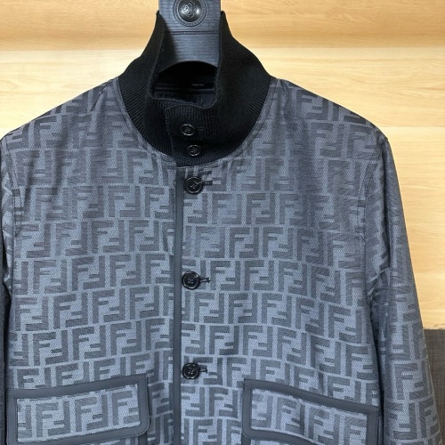 Cheap Fendi Jackets Long Sleeved For Men #1264631 Replica Wholesale [$140.00 USD] [ITEM#1264631] on Replica Fendi Jackets