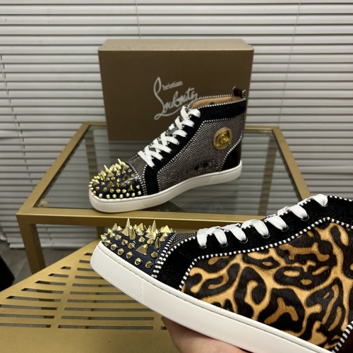 Cheap Christian Louboutin High Top Shoes For Women #1264694 Replica Wholesale [$98.00 USD] [ITEM#1264694] on Replica Christian Louboutin High Top Shoes