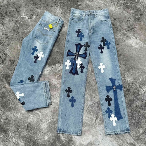 Cheap Chrome Hearts Jeans For Men #1264700 Replica Wholesale [$64.00 USD] [ITEM#1264700] on Replica Chrome Hearts Jeans