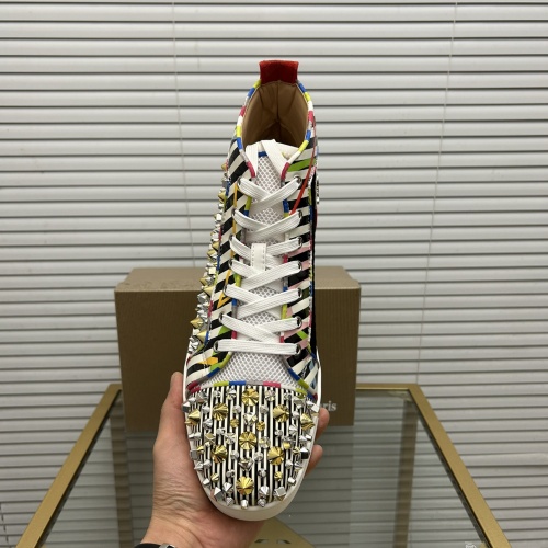 Cheap Christian Louboutin High Top Shoes For Men #1264703 Replica Wholesale [$100.00 USD] [ITEM#1264703] on Replica Christian Louboutin High Top Shoes