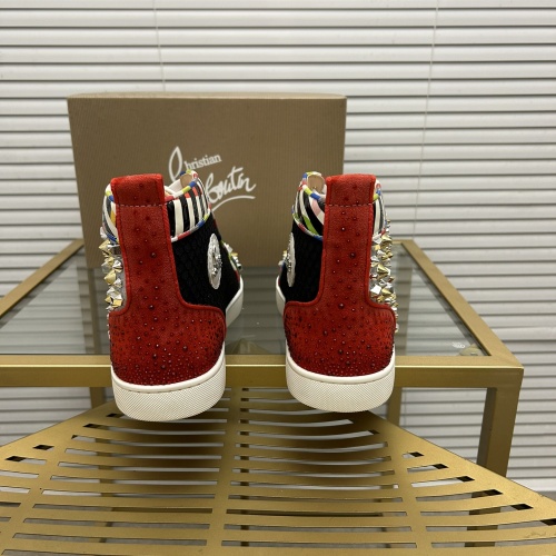 Cheap Christian Louboutin High Top Shoes For Men #1264703 Replica Wholesale [$100.00 USD] [ITEM#1264703] on Replica Christian Louboutin High Top Shoes