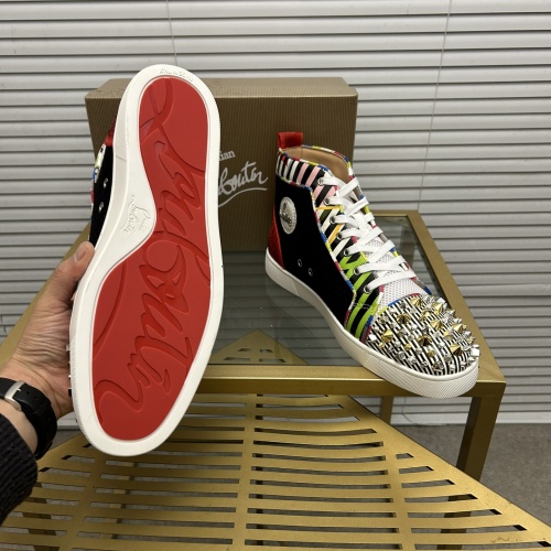 Cheap Christian Louboutin High Top Shoes For Men #1264703 Replica Wholesale [$100.00 USD] [ITEM#1264703] on Replica Christian Louboutin High Top Shoes