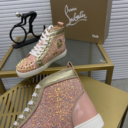 Cheap Christian Louboutin High Top Shoes For Women #1264710 Replica Wholesale [$96.00 USD] [ITEM#1264710] on Replica Christian Louboutin High Top Shoes