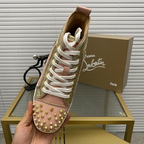 Cheap Christian Louboutin High Top Shoes For Men #1264712 Replica Wholesale [$96.00 USD] [ITEM#1264712] on Replica Christian Louboutin High Top Shoes