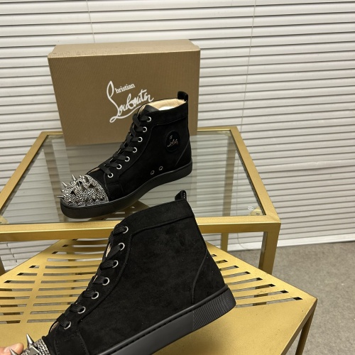 Cheap Christian Louboutin High Top Shoes For Women #1264713 Replica Wholesale [$96.00 USD] [ITEM#1264713] on Replica Christian Louboutin High Top Shoes