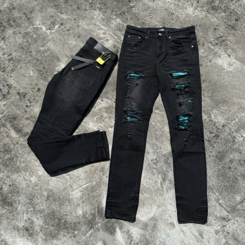 Cheap Amiri Jeans For Men #1264715 Replica Wholesale [$56.00 USD] [ITEM#1264715] on Replica Amiri Jeans