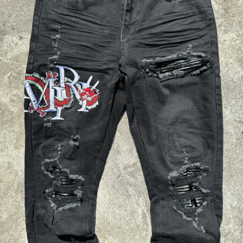 Cheap Amiri Jeans For Men #1264716 Replica Wholesale [$56.00 USD] [ITEM#1264716] on Replica Amiri Jeans