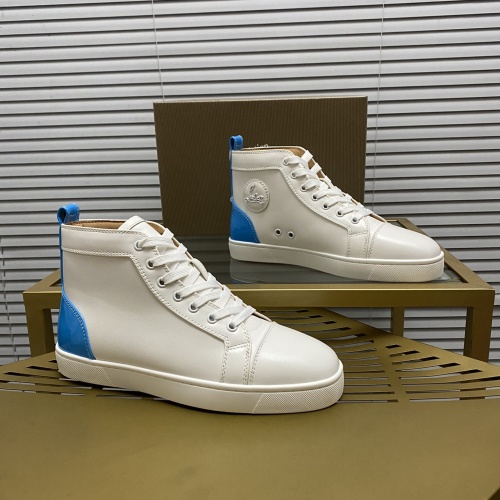 Cheap Christian Louboutin High Top Shoes For Women #1264717 Replica Wholesale [$92.00 USD] [ITEM#1264717] on Replica Christian Louboutin High Top Shoes