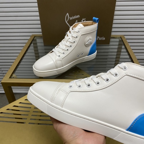 Cheap Christian Louboutin High Top Shoes For Women #1264717 Replica Wholesale [$92.00 USD] [ITEM#1264717] on Replica Christian Louboutin High Top Shoes