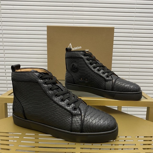 Cheap Christian Louboutin High Top Shoes For Women #1264719 Replica Wholesale [$92.00 USD] [ITEM#1264719] on Replica Christian Louboutin High Top Shoes