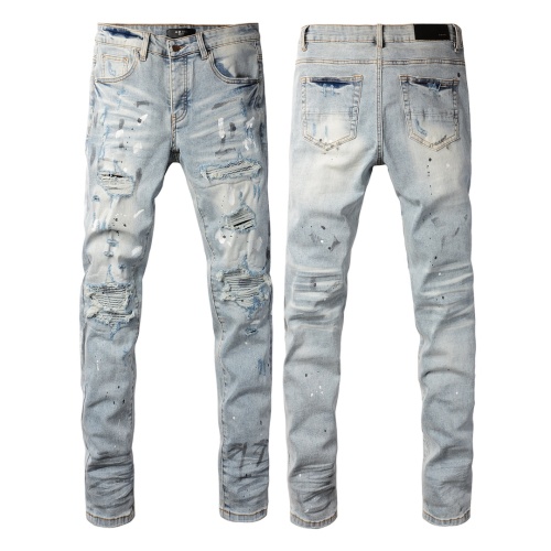 Cheap Amiri Jeans For Men #1264724 Replica Wholesale [$64.00 USD] [ITEM#1264724] on Replica Amiri Jeans