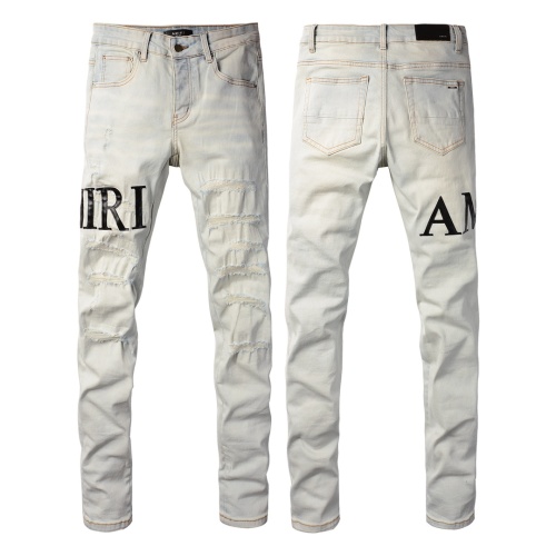 Cheap Amiri Jeans For Men #1264725 Replica Wholesale [$64.00 USD] [ITEM#1264725] on Replica Amiri Jeans