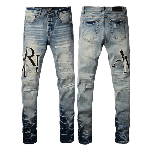 Cheap Amiri Jeans For Men #1264726 Replica Wholesale [$64.00 USD] [ITEM#1264726] on Replica Amiri Jeans