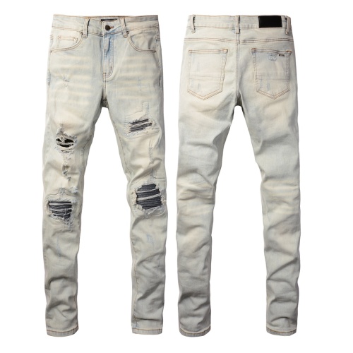 Cheap Amiri Jeans For Men #1264730 Replica Wholesale [$64.00 USD] [ITEM#1264730] on Replica Amiri Jeans