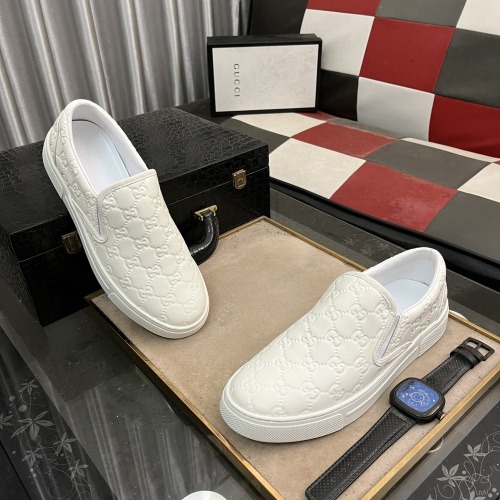 Cheap Gucci Casual Shoes For Men #1264809 Replica Wholesale [$80.00 USD] [ITEM#1264809] on Replica Gucci Casual Shoes