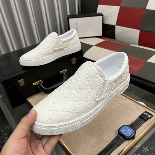 Cheap Gucci Casual Shoes For Men #1264809 Replica Wholesale [$80.00 USD] [ITEM#1264809] on Replica Gucci Casual Shoes