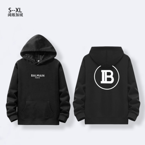 Cheap Balmain Hoodies Long Sleeved For Men #1264830 Replica Wholesale [$38.00 USD] [ITEM#1264830] on Replica Balmain Hoodies