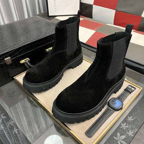 Cheap Gucci Boots For Men #1264845 Replica Wholesale [$102.00 USD] [ITEM#1264845] on Replica Gucci Boots