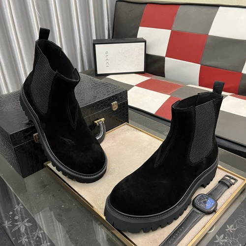 Cheap Gucci Boots For Men #1264845 Replica Wholesale [$102.00 USD] [ITEM#1264845] on Replica Gucci Boots