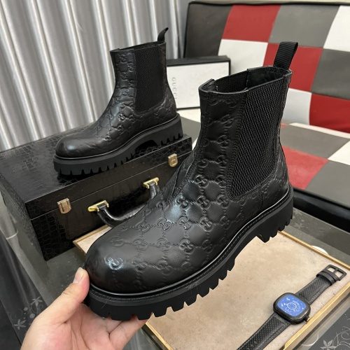 Cheap Gucci Boots For Men #1264846 Replica Wholesale [$102.00 USD] [ITEM#1264846] on Replica Gucci Boots