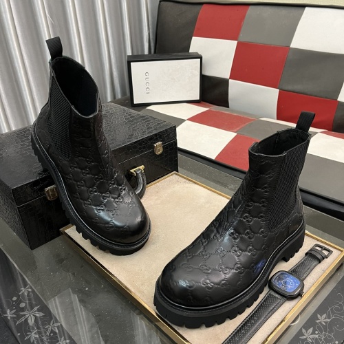 Cheap Gucci Boots For Men #1264846 Replica Wholesale [$102.00 USD] [ITEM#1264846] on Replica Gucci Boots