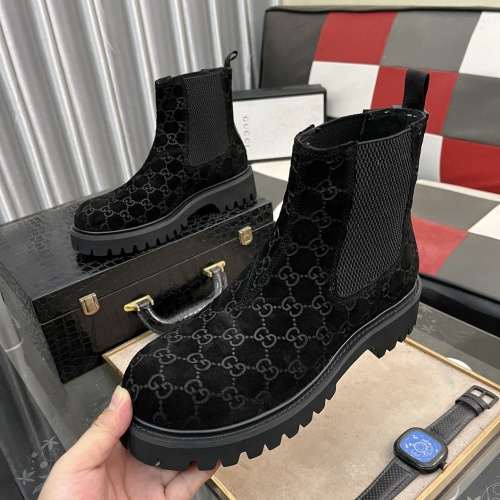 Cheap Gucci Boots For Men #1264847 Replica Wholesale [$102.00 USD] [ITEM#1264847] on Replica Gucci Boots