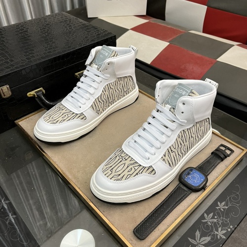 Cheap Christian Dior High Top Shoes For Men #1264891 Replica Wholesale [$80.00 USD] [ITEM#1264891] on Replica Christian Dior High Top Shoes