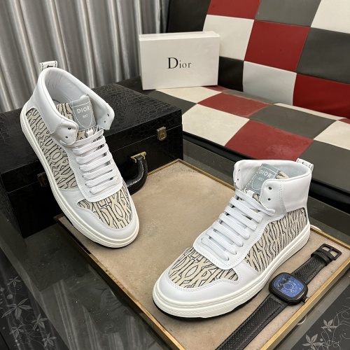 Cheap Christian Dior High Top Shoes For Men #1264891 Replica Wholesale [$80.00 USD] [ITEM#1264891] on Replica Christian Dior High Top Shoes