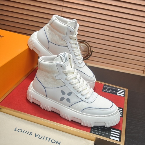 Cheap Louis Vuitton High Tops Shoes For Men #1264980 Replica Wholesale [$108.00 USD] [ITEM#1264980] on Replica Louis Vuitton High Tops Shoes