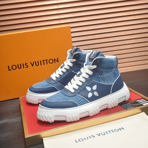 Cheap Louis Vuitton High Tops Shoes For Men #1264981 Replica Wholesale [$108.00 USD] [ITEM#1264981] on Replica Louis Vuitton High Tops Shoes