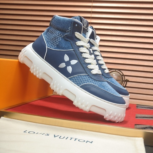 Cheap Louis Vuitton High Tops Shoes For Men #1264981 Replica Wholesale [$108.00 USD] [ITEM#1264981] on Replica Louis Vuitton High Tops Shoes