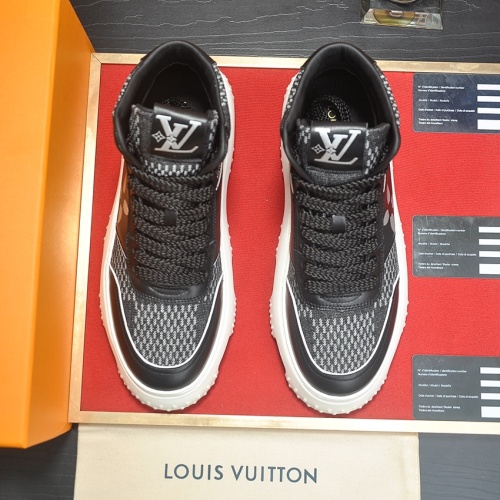 Cheap Louis Vuitton High Tops Shoes For Men #1264982 Replica Wholesale [$108.00 USD] [ITEM#1264982] on Replica Louis Vuitton High Tops Shoes