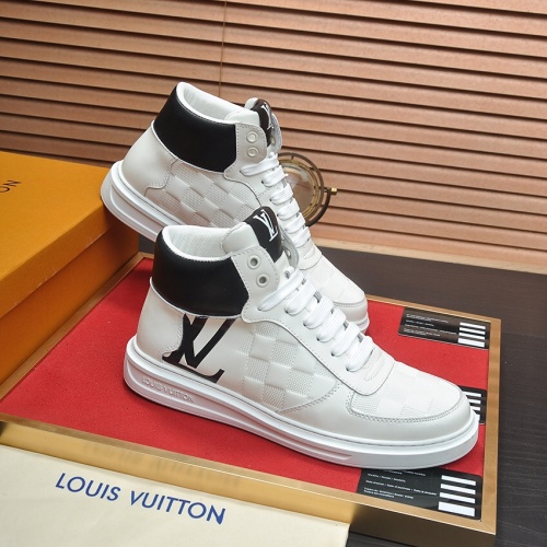 Cheap Louis Vuitton High Tops Shoes For Men #1264984 Replica Wholesale [$88.00 USD] [ITEM#1264984] on Replica Louis Vuitton High Tops Shoes