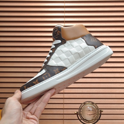 Cheap Louis Vuitton High Tops Shoes For Men #1264985 Replica Wholesale [$88.00 USD] [ITEM#1264985] on Replica Louis Vuitton High Tops Shoes