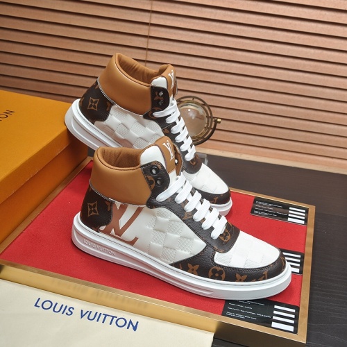 Cheap Louis Vuitton High Tops Shoes For Men #1264985 Replica Wholesale [$88.00 USD] [ITEM#1264985] on Replica Louis Vuitton High Tops Shoes